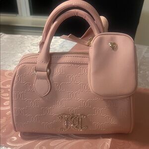 Juicy Couture Pink Satchel with Heart Charm